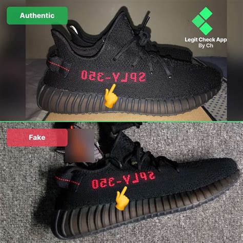 adidas yeezy 350 v2 black red real vs fake|Yeezy boost 350 black price.